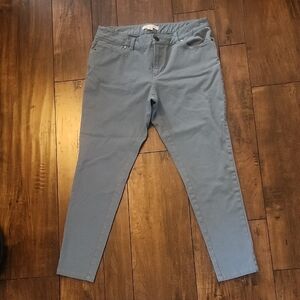 Basin + Range Soft Stretch Twill Pants Size 10 Women's Dusty Blue Skinny Jeans